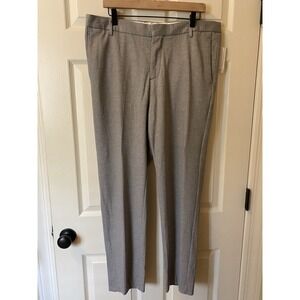H&M Gray Slim Fit Stretch Dress Pants Size 38R x 28 Viscose Blend Work Business